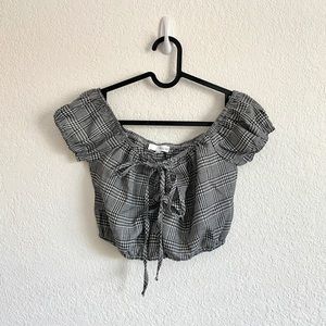 Forever 21 Plaid Crop Top